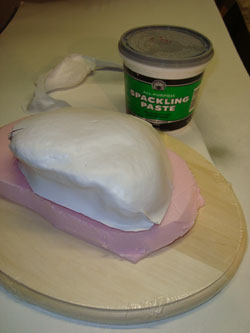 Foam Base with Vac-Rocks and Spackle